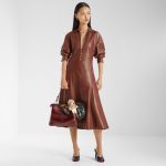 FENDI Peekaboo Soft Medium Two-tone inlaid hagfish leather bag - Image 4